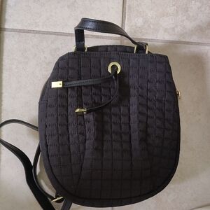 Black Quilted Women's Bag/Backpack